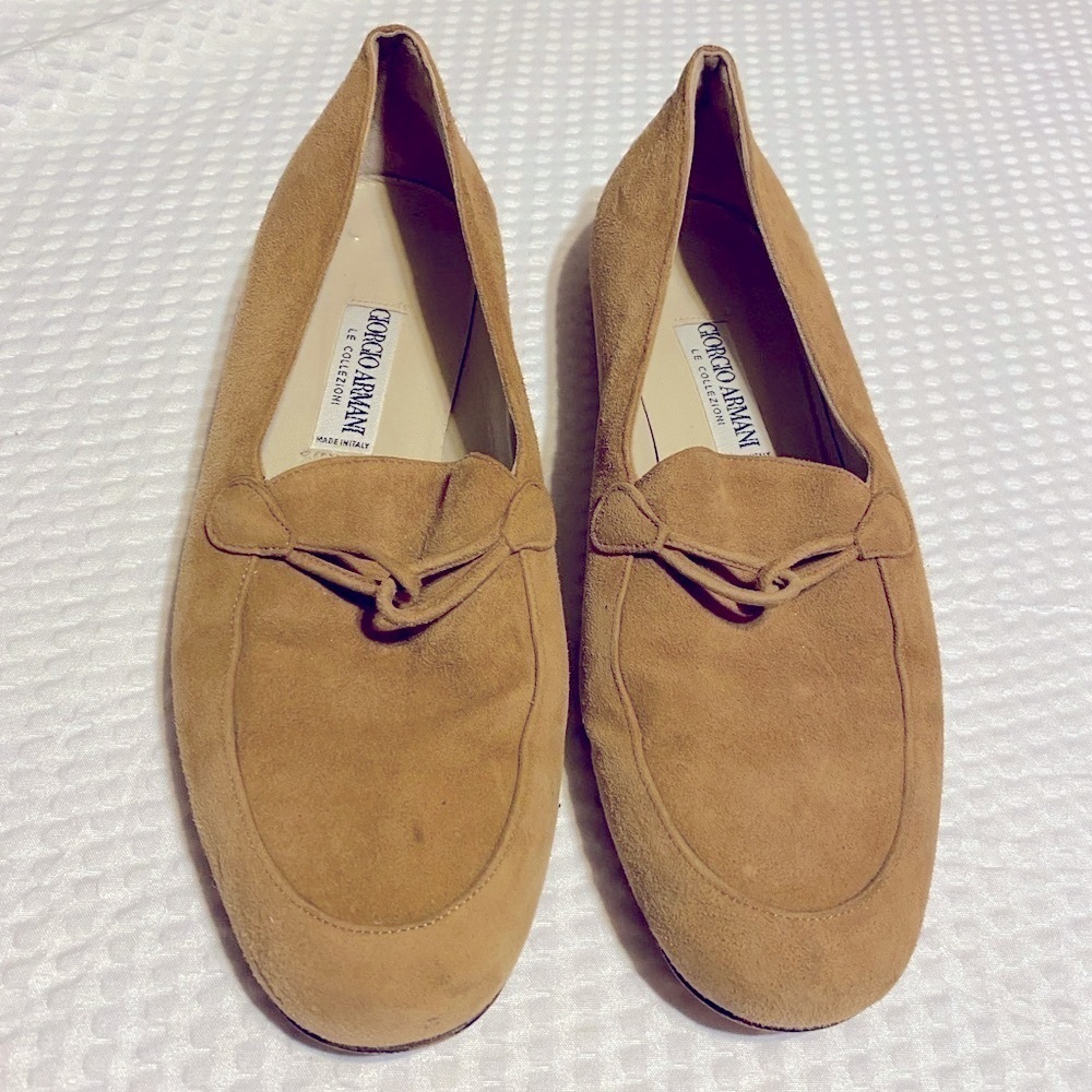 Giorgio Armani Brown Suede Loafers Women's Size 35 (5 USA)